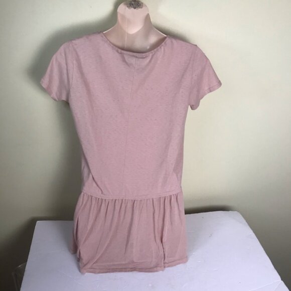 Nanette Lepore Rosedust Hi Low Waist Peplum Top Cotton Blend Boho Fluttery Tunic - Picture 4 of 11